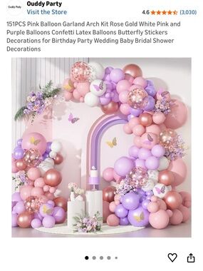 Misc Baby Shower Decorations Baby Girl Balloons Balloon Arch Elephant Banner